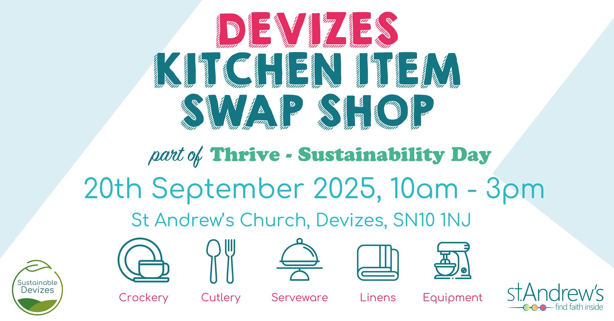 Devizes Swap Shop: Kitchen Items