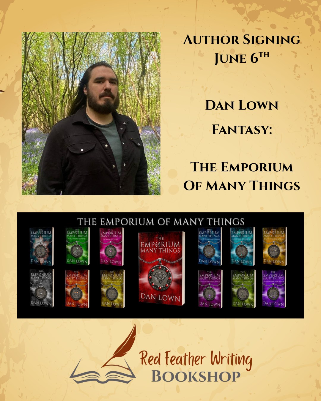 Dan Lown Book Signing  - Red Feather Writing Bookshop